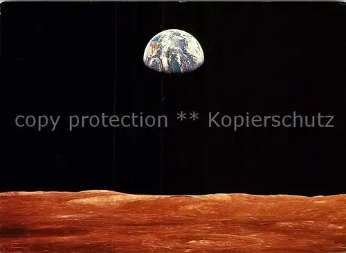 AK / Ansichtskarte Astronomie Earthrise Apollo 1969 Kat. Wissenschaft Science