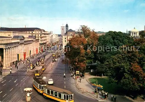 AK / Ansichtskarte Strassenbahn Stuttgart Koenigstrasse  Kat. Strassenbahn