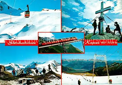 AK / Ansichtskarte Seilbahn Gletscherbahnen Kaprun Gipfelkreuz Kitzsteinhorn Maurerkogelscharte Kat. Bahnen