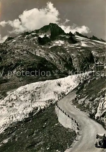 AK / Ansichtskarte Gletscher Rhonegletscher Gerstenhoerner Furkastrasse  Kat. Berge