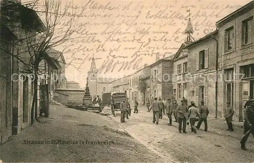 AK / Ansichtskarte Saint Maurice Selestat Erstein Strasse Militaer  Kat. Saint Maurice