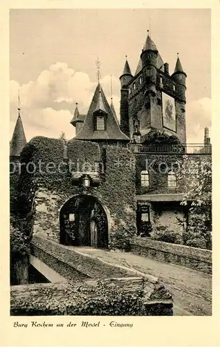 AK / Ansichtskarte Cochem Mosel Burgeingang Kat. Cochem