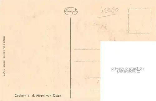 AK / Ansichtskarte Cochem Mosel Teilansicht Moselbruecke  Kat. Cochem