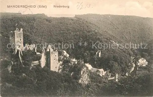 AK / Ansichtskarte Manderscheid Eifel Niederburg Kat. Manderscheid