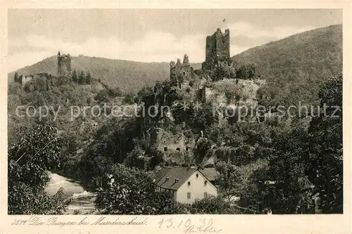 AK / Ansichtskarte Manderscheid Eifel Ober  und Niederburg Kat. Manderscheid