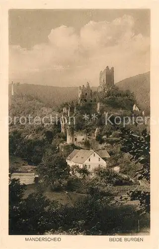 AK / Ansichtskarte Manderscheid Eifel Die Burgen Kat. Manderscheid