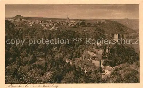 AK / Ansichtskarte Manderscheid Eifel Teilansicht mit Niederburg Kat. Manderscheid