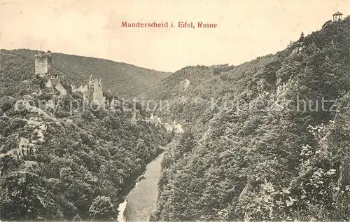 AK / Ansichtskarte Manderscheid Eifel Ruine Kat. Manderscheid