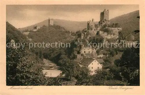 AK / Ansichtskarte Manderscheid Eifel Beide Burgen Kat. Manderscheid