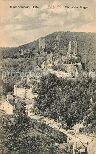 AK / Ansichtskarte Manderscheid Eifel Beide Burgen Kat. Manderscheid