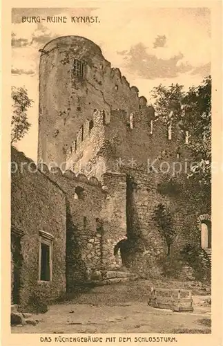 AK / Ansichtskarte Kynast Niederschlesien Burg Kueche mit dem Schlossturm Kat. Polen