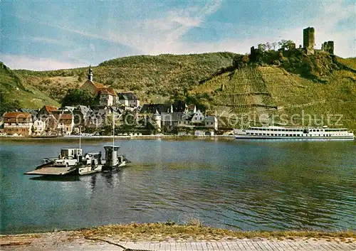 AK / Ansichtskarte Beilstein Mosel Karmelitenkloster Burgruine Metternich Moselfaehre Kat. Beilstein