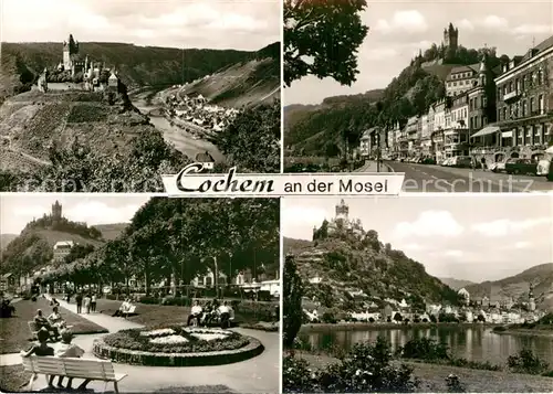 AK / Ansichtskarte Cochem Mosel Schloss Strassenpartie Moselanlagen Kat. Cochem