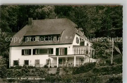 AK / Ansichtskarte Rhoendorf Haus Adenauer Kat. Bad Honnef