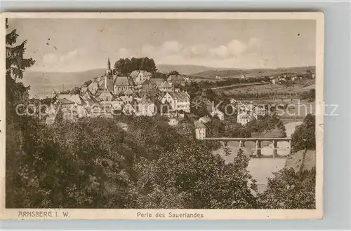 AK / Ansichtskarte Arnsberg Westfalen Panorama Kat. Arnsberg