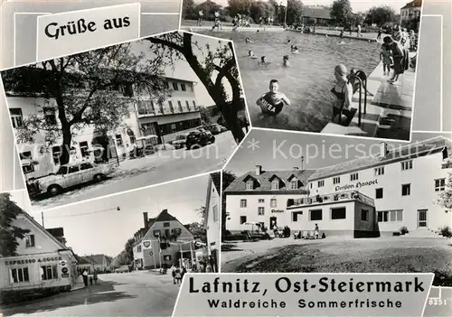 AK / Ansichtskarte Lafnitz Teilansichten Freibad Pension Sommerfrische Kat. Lafnitz
