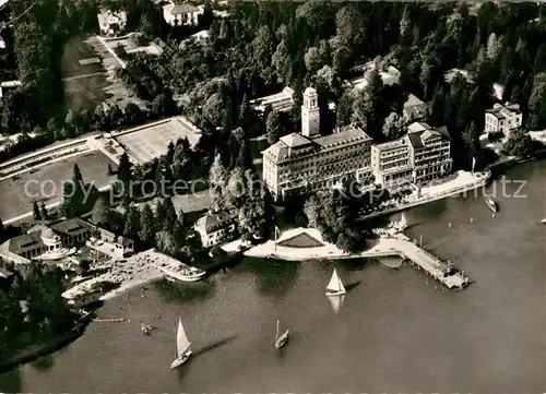 AK / Ansichtskarte Bad Schachen Lindau Hotel Fliegeraufnahme Kat. Lindau (Bodensee)