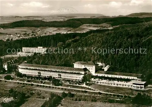 AK / Ansichtskarte Hoexter Weser Weserbergland Klinik Fliegeraufnahme Kat. Hoexter