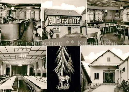 AK / Ansichtskarte Rod Weil Gasthaus Felsenkeller Saal Kat. Weilrod