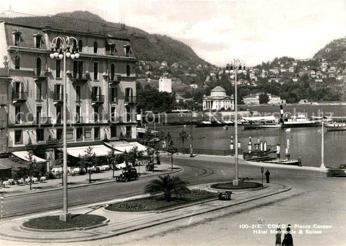 Ak Ansichtskarte Como Lago Di Como Piazza Cavour Hotel Metropole Hotel Suisse Nr Kc Oldthing Ansichtskarten Italien Unsortiert