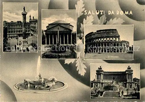 AK / Ansichtskarte Roma Rom Piazza Colonia Pentheon Colosseo Altare della Patria Kat. 