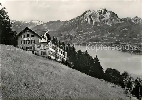 AK / Ansichtskarte Rigi Seebodenalp Berghotel Vierwaldstaettersee Alpenpanorama Kat. Kuessnacht