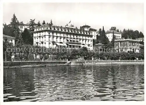 AK / Ansichtskarte Lugano Lago di Lugano Hotel Splendide am Seeufer