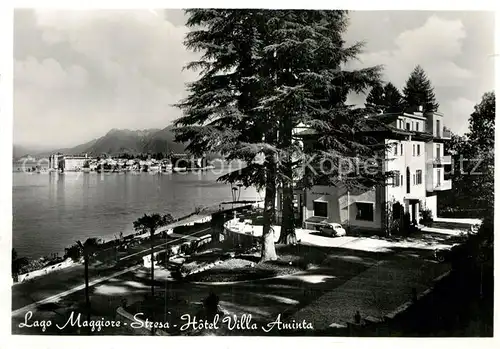 AK / Ansichtskarte Stresa Lago Maggiore Hotel Villa Aminta
