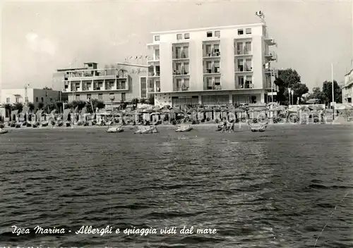 AK / Ansichtskarte Igea Marina Alberghi e spiaggia visti dal mare Kat. Bellaria Igea Marina