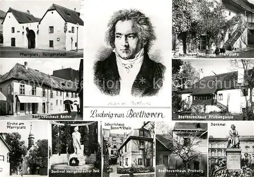 AK / Ansichtskarte Beethoven Geburtshaus Bonn Denkmal Beethovenhaus Probusgasse  Kat. Persoenlichkeiten