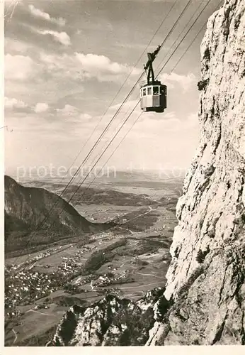 AK / Ansichtskarte Seilbahn Predigtstuhl Bad Reichenhall  Kat. Bahnen