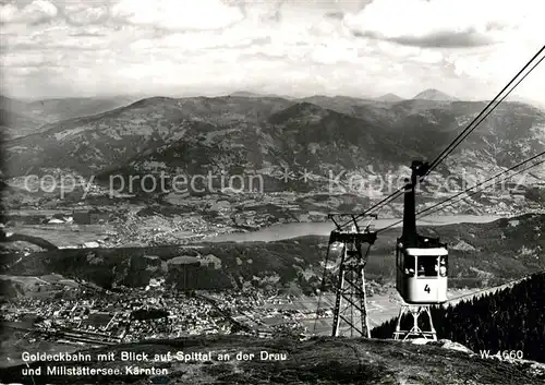 AK / Ansichtskarte Seilbahn Goldeck Spittal an der Drau Millstaettersee  Kat. Bahnen