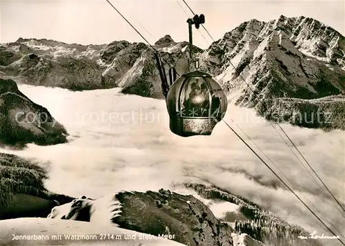 AK / Ansichtskarte Seilbahn Jenner Watzmann Steinernes Meer  Kat. Bahnen