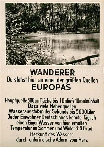 AK / Ansichtskarte Wandern Rhumspringe Suedharz Rhume Quelle  Kat. Berge