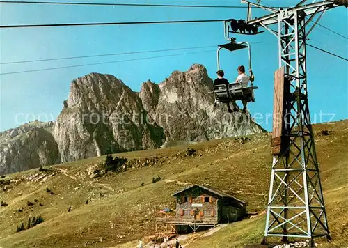 AK / Ansichtskarte Sessellift Pfronten Allgaeu Hochalp Aggenstein  Kat. Bahnen