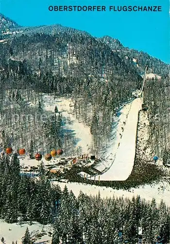 AK / Ansichtskarte Ski Flugschanze Heini Klopfer Oberstdorf Birgsautal  Kat. Sport