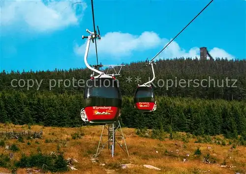 AK / Ansichtskarte Seilbahn Wurmberg Braunlage  Kat. Bahnen