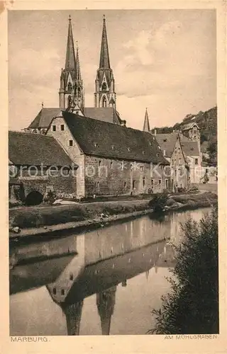 AK / Ansichtskarte Marburg Lahn Am Muehlgraben Kat. Marburg