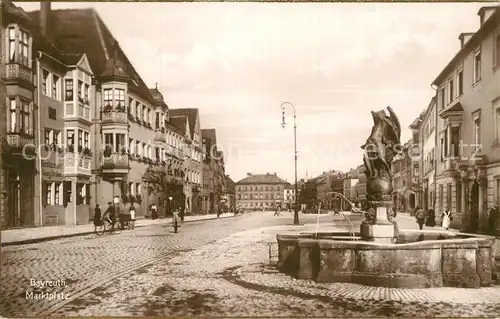 AK / Ansichtskarte Bayreuth Marktplatz Kat. Bayreuth