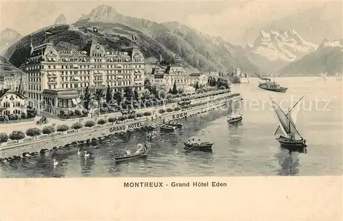 AK / Ansichtskarte Montreux VD Grand Hotel Eden Kat. Montreux