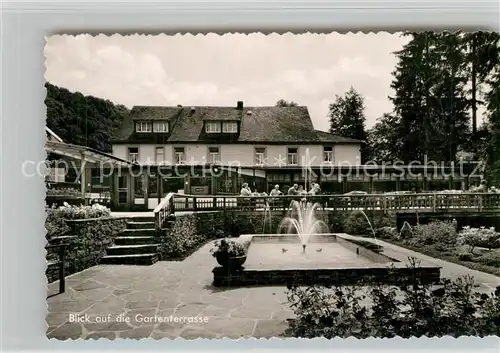 AK / Ansichtskarte Manderscheid Eifel Hotel Heidsmuehle Gartenterrasse  Kat. Manderscheid