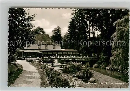 AK / Ansichtskarte Manderscheid Eifel Hotel Heidsmuehle Gartenterrasse  Kat. Manderscheid