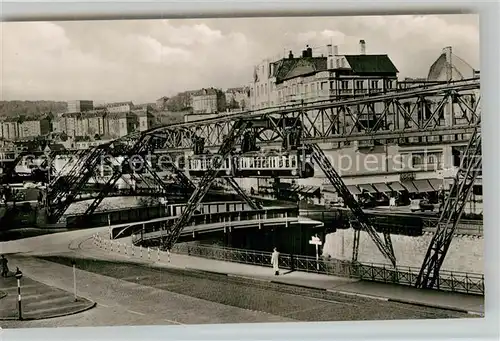 AK / Ansichtskarte Elberfeld Wuppertal Islaender Bruecke Schwebebahn Kat. Wuppertal