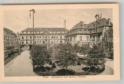 AK / Ansichtskarte Trier Kornmarkt und Kaiserliches Postamt Kat. Trier