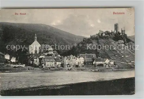 AK / Ansichtskarte Beilstein Mosel mit Karmelitenkloster und Ruine Metternich Kat. Beilstein