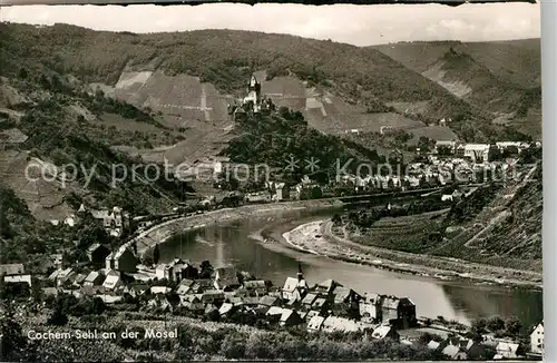 AK / Ansichtskarte Sehl Moselpartie mit Burg Kat. Cochem