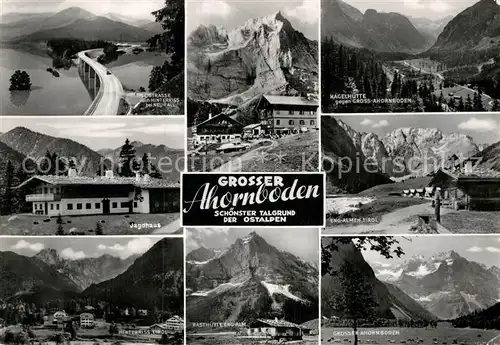 AK / Ansichtskarte Grosser Ahornboden und Umgebung Alpenpanorama Bruecke Sylvensteinsee