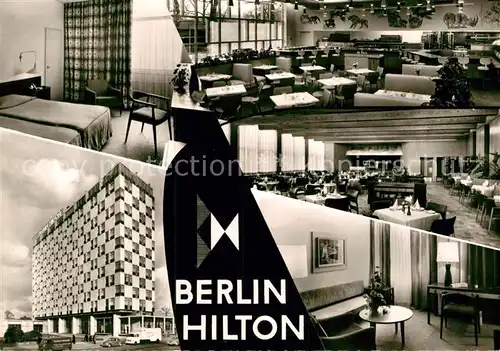 AK / Ansichtskarte Berlin Hilton Hotel Restaurant Kat. Berlin