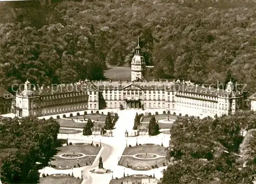 AK / Ansichtskarte Karlsruhe Baden Schloss Fliegeraufnahme