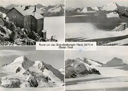 AK / Ansichtskarte Brandenburgerhaus und Umgebung Winterpanorama oetztaler Alpen Kat. oetztaler Alpen